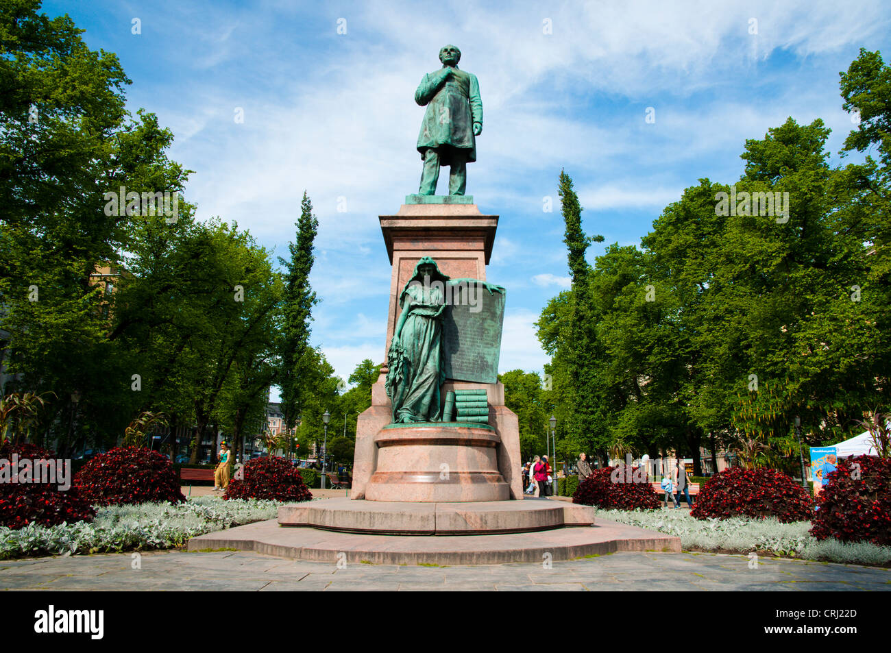 Jl Runeberg Statue esplanadi helsinki hi-res stock photography and images - Alamy