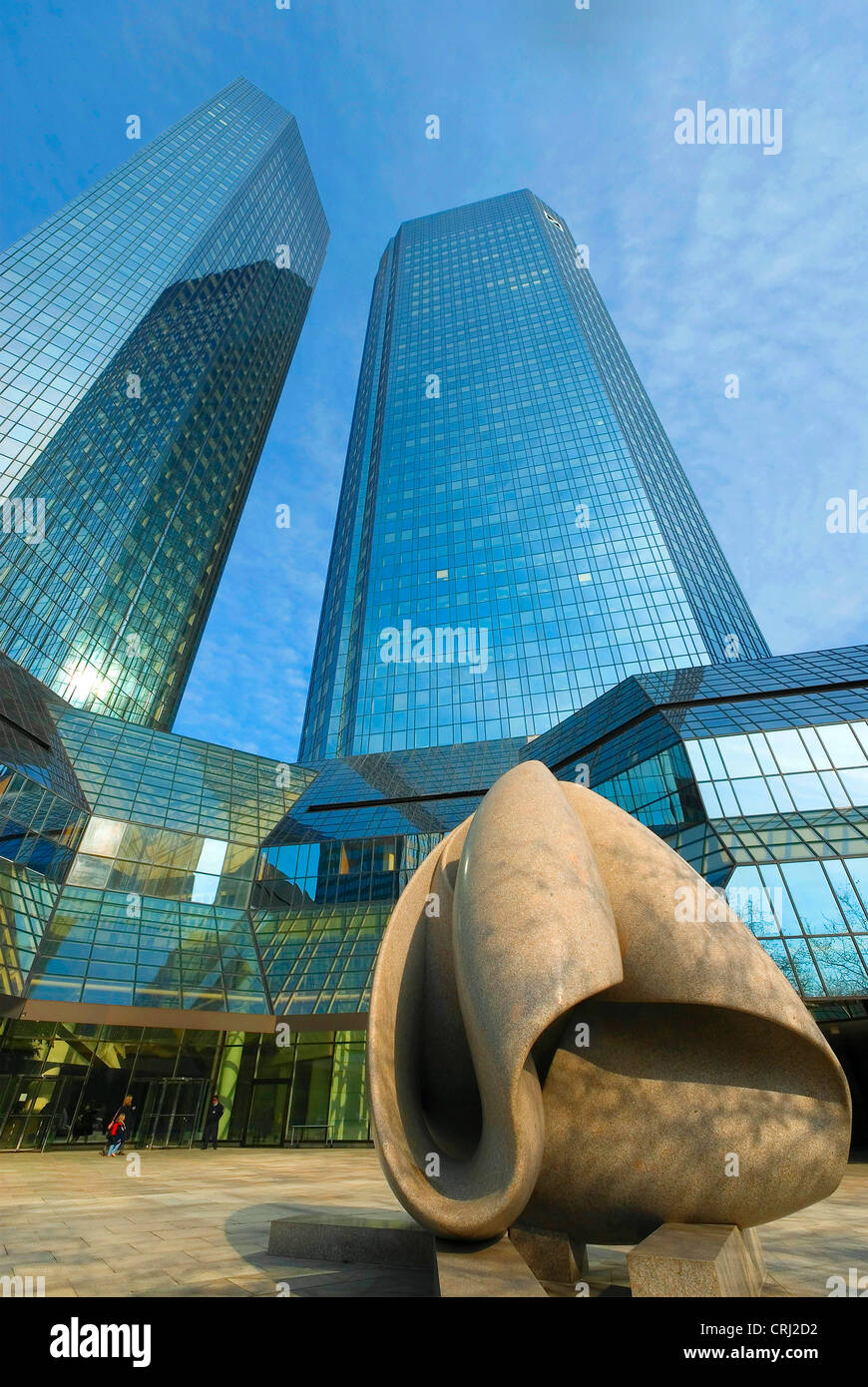 German Bank, Deutsche Bank in Frankfurt am Main, Germany, Hesse, Frankfurt am Main Stock Photo