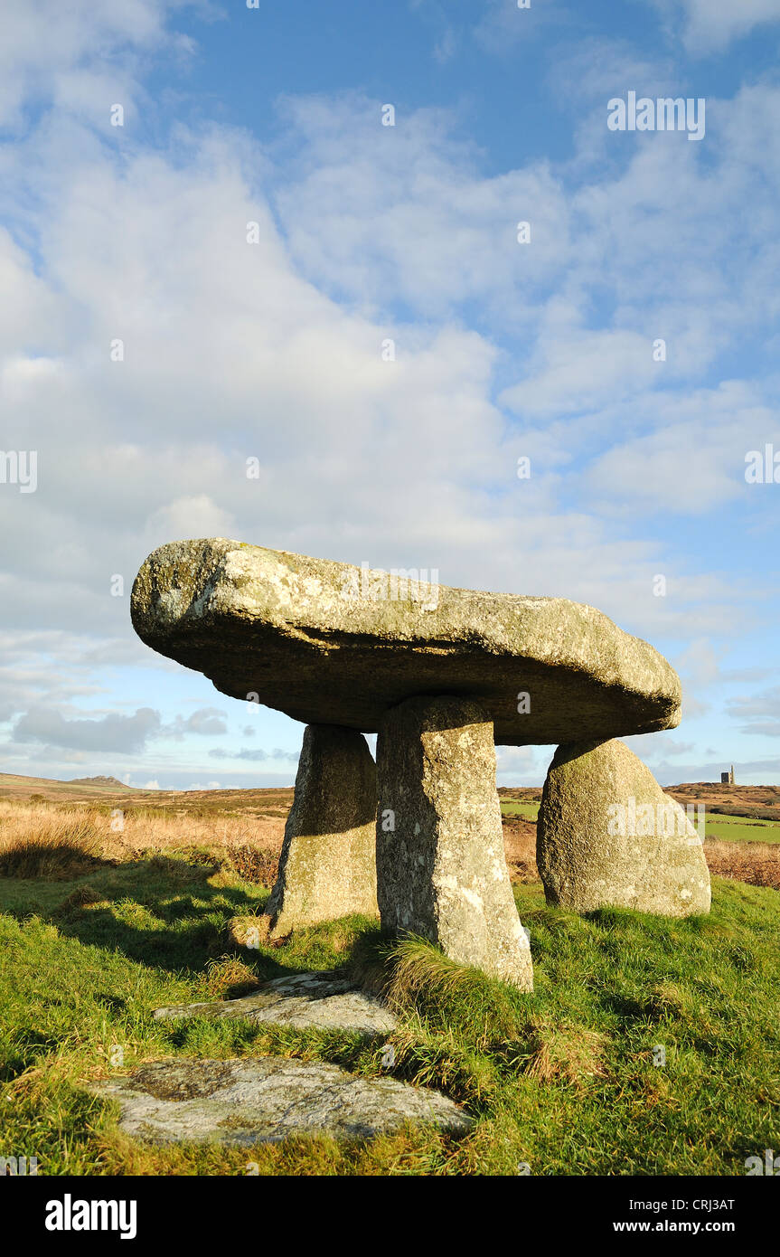 Lanyon Quoit near Madron in far west Cornwall, UK Stock Photo