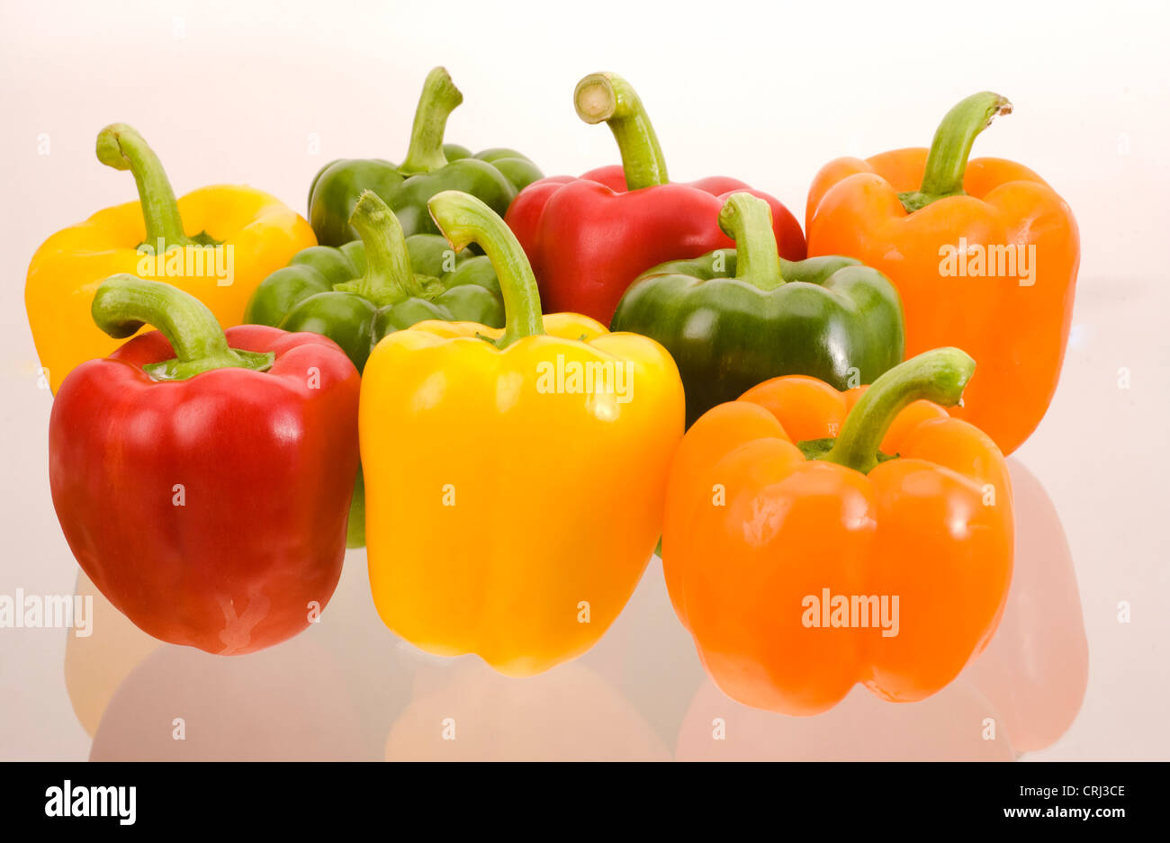 Peppers. Peppers contain vitamin C and vary in colour, due to their