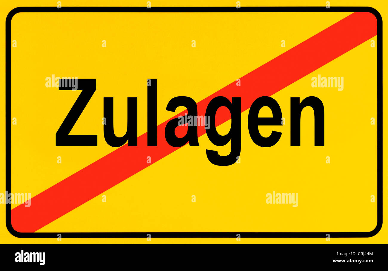 Gratifikation Zulagen, surcharge , Germany Stock Photo