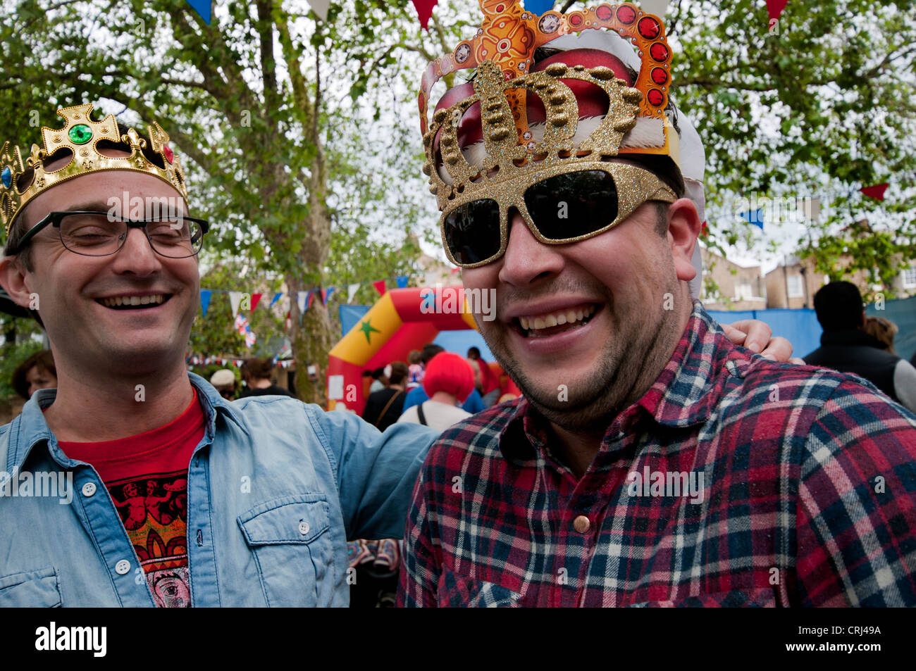 Queens Diamond  Jubilee celebrations in London June 2012 Stock Photo