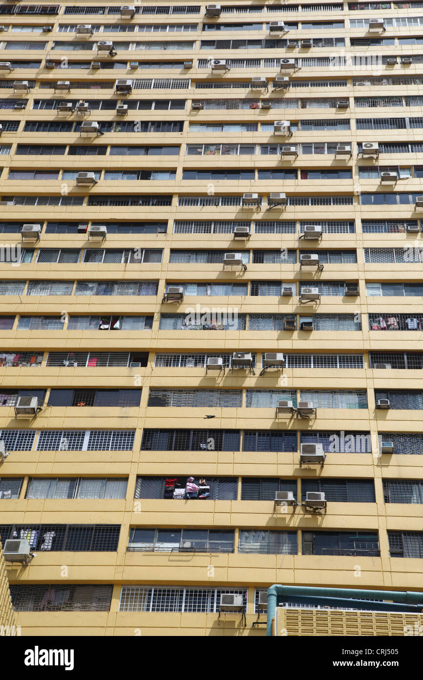 High rise apartment block, social housing. Chinatown,  Singapore Stock Photo