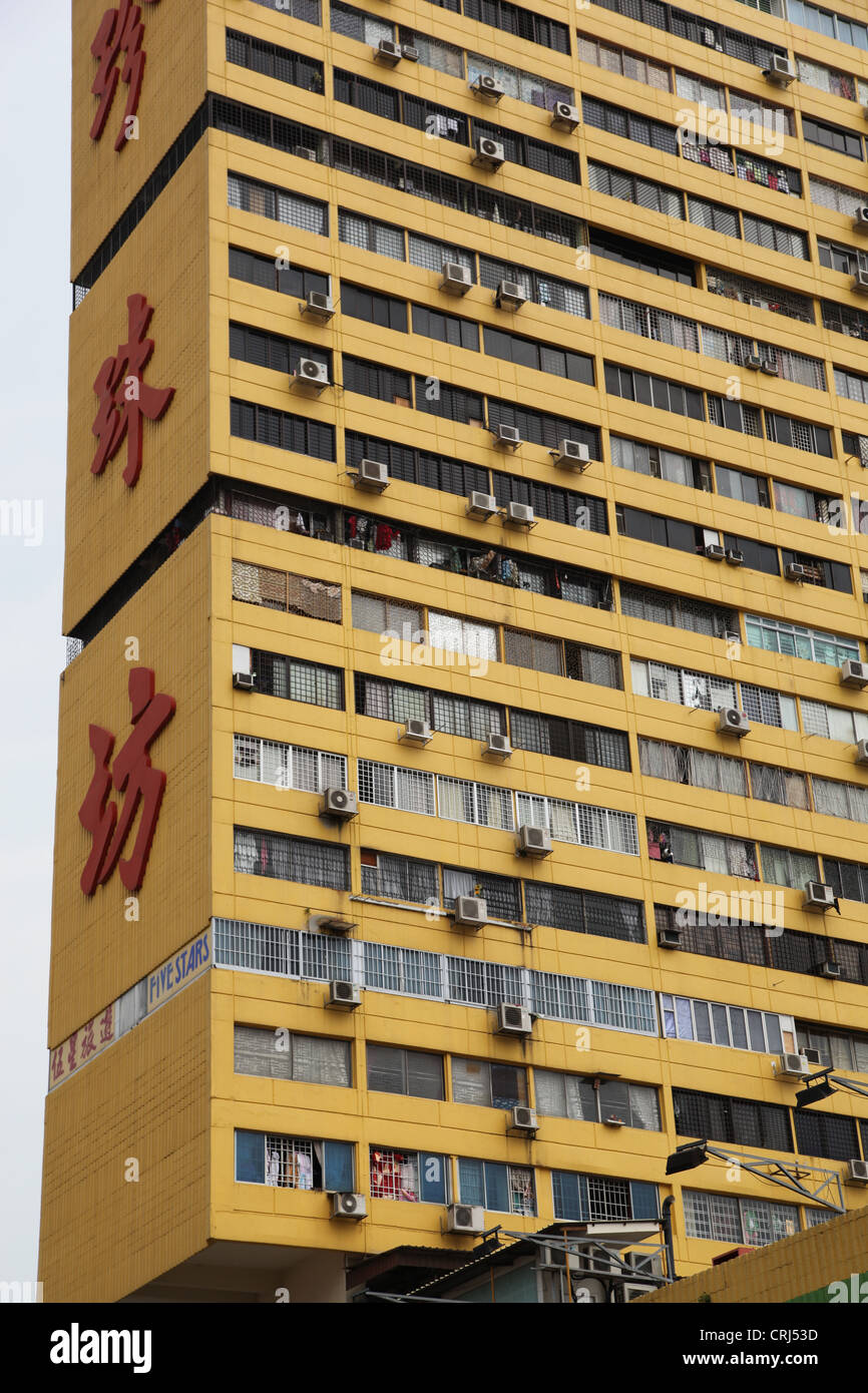 High rise apartment block, social housing. Chinatown,  Singapore Stock Photo