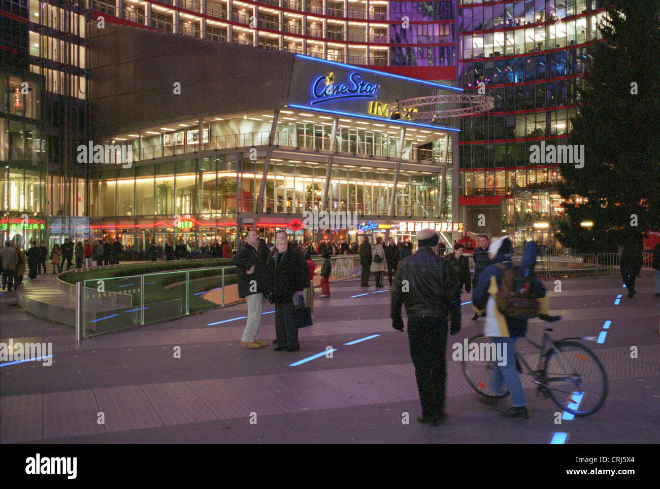Sony Center and iMax cinema in the evening Stock Photo - Alamy