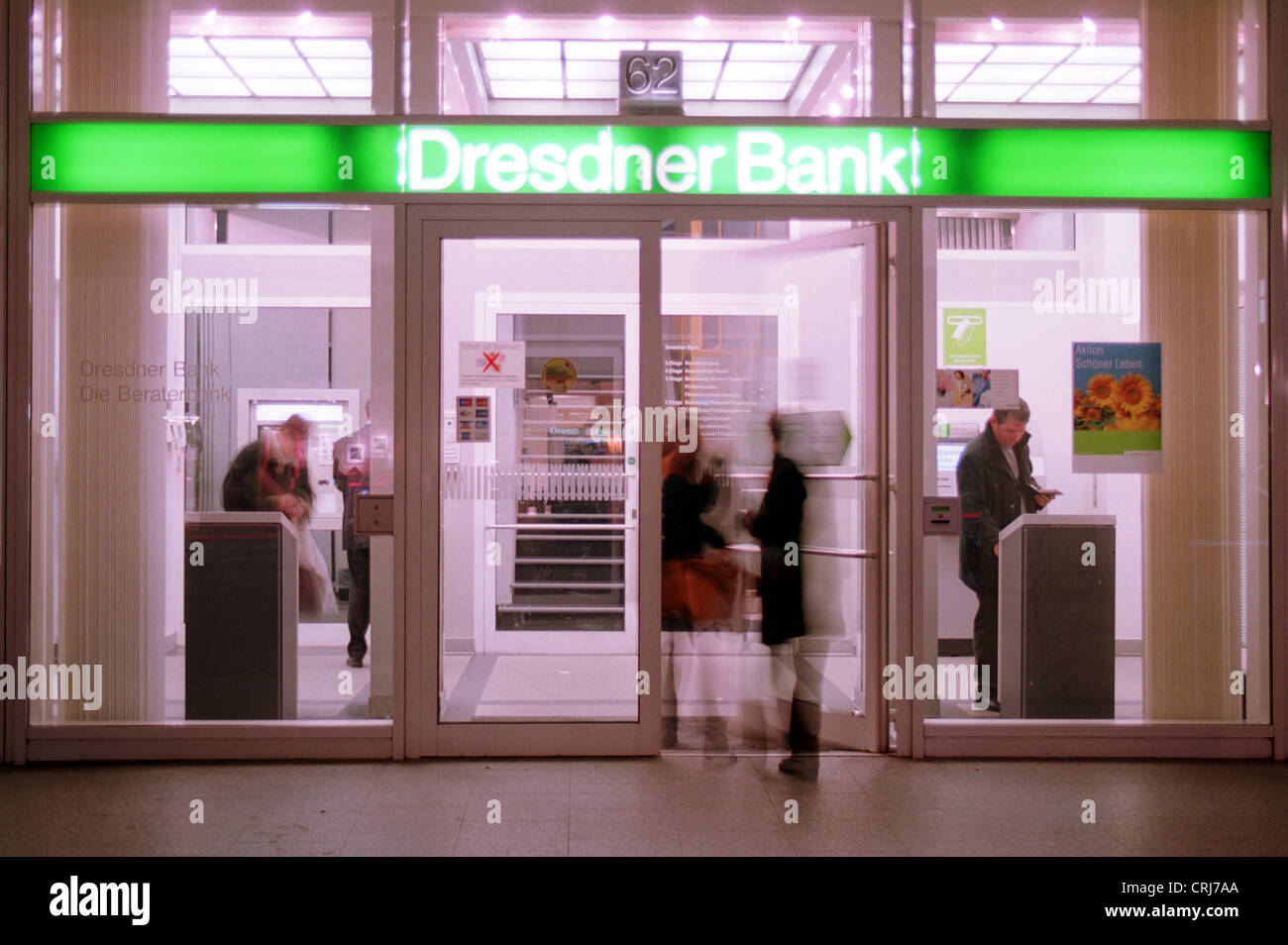 Receipt of Dresdner Bank in Berlin Stock Photo