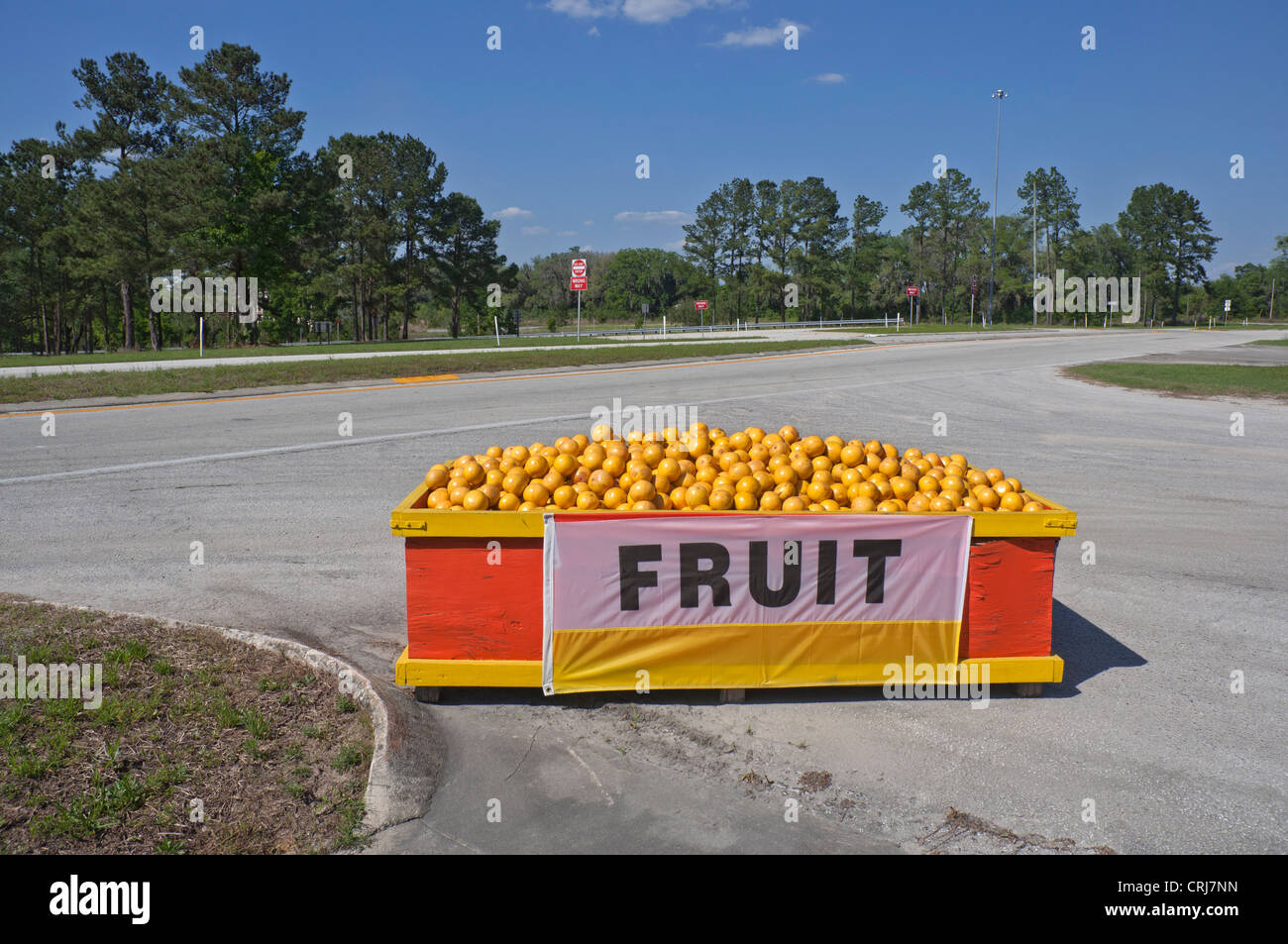 Roadside fruit stand along the I75 corridor in North Florida Stock