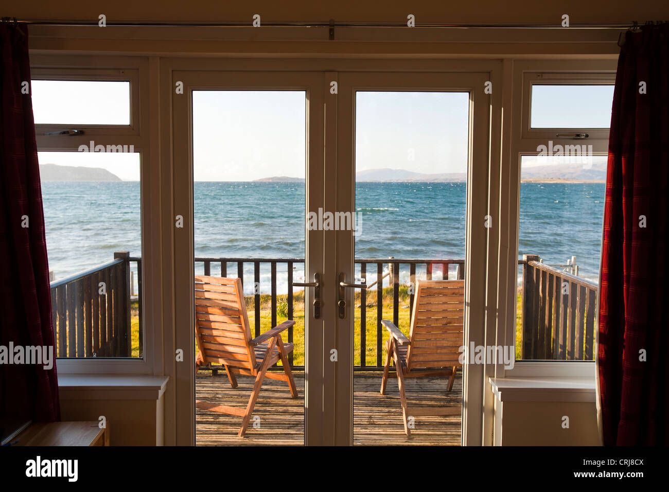 A holiday cottage with a sea view in Broadford, Isle of Skye, Scotland