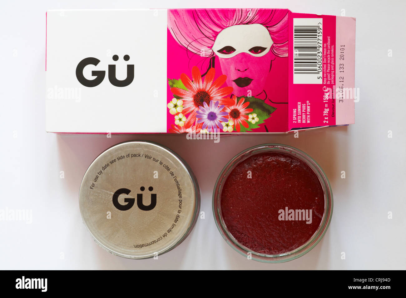 Gü box of Gu Pimms 2 spring into summer berry with Pimm's puddings one ...