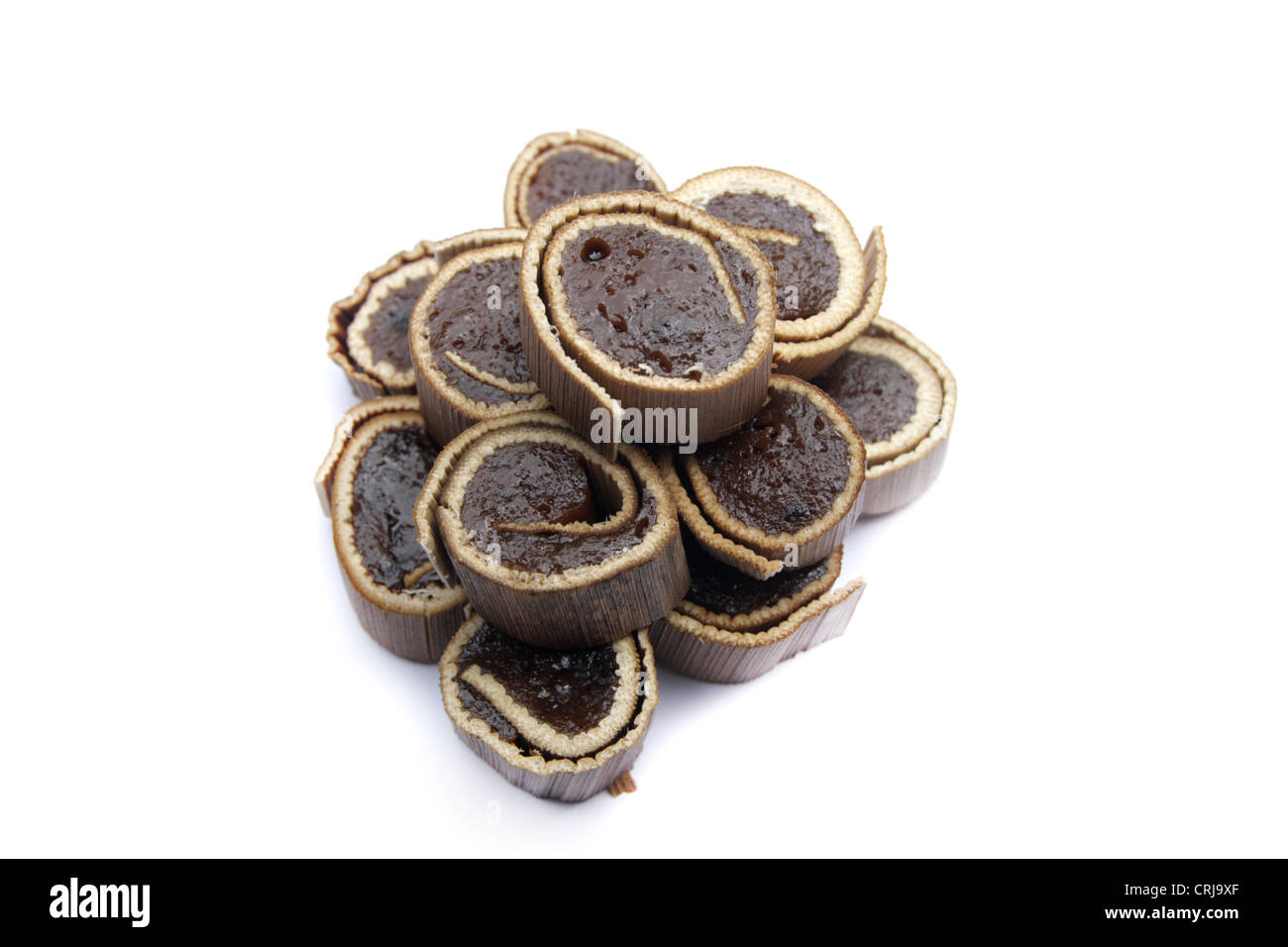 Thai Dessert Kalamare Thai Sticky Sweet In Dried Leaf Sheath Stock Photo Alamy