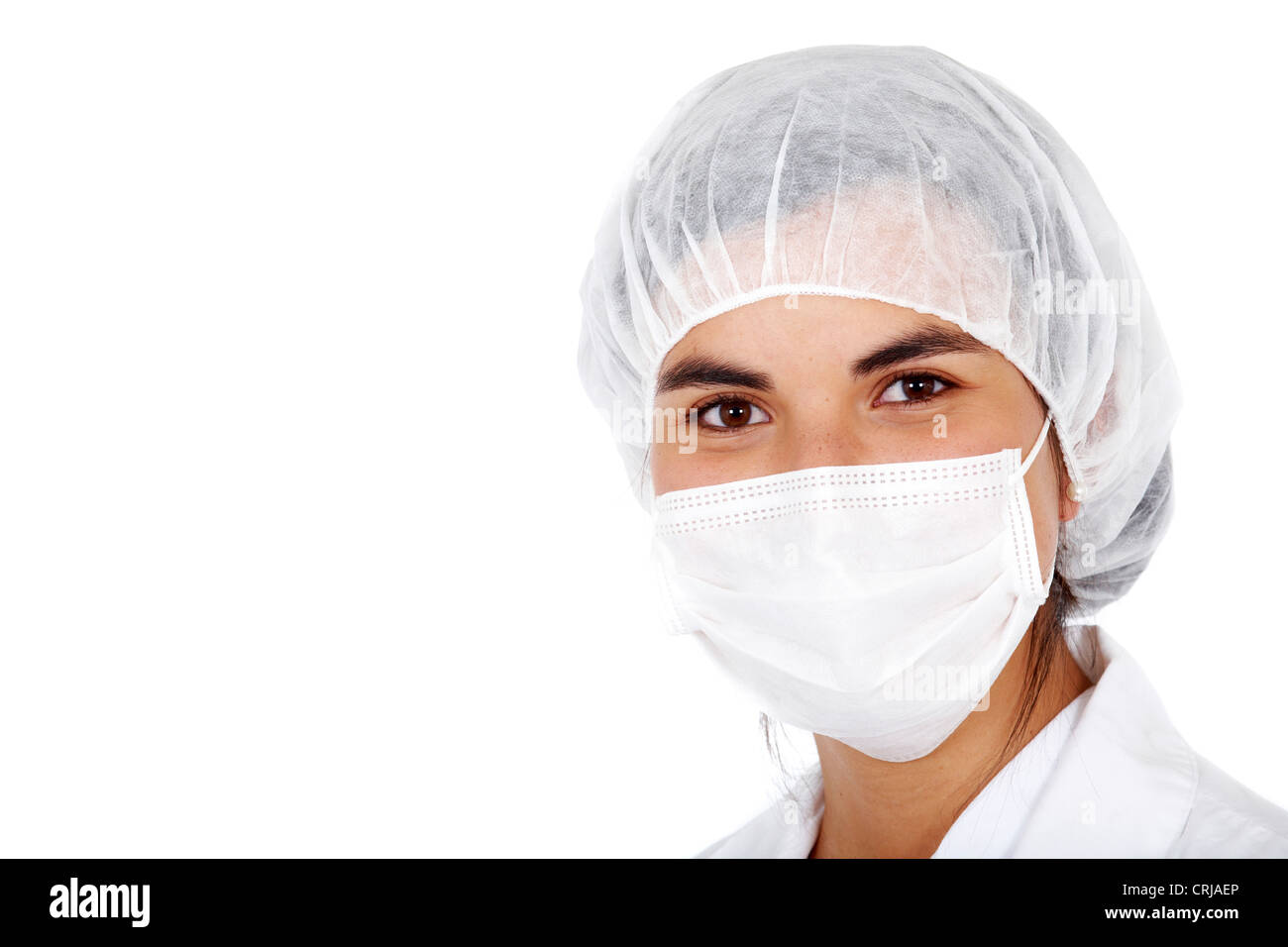 Female doctor hat mouth cover hi-res stock photography and images - Alamy