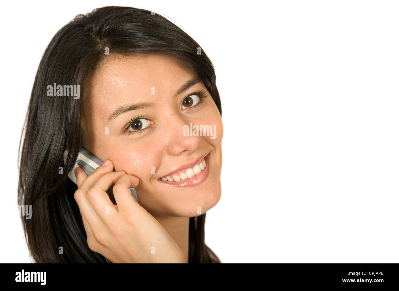 girl on the phone Stock Photo