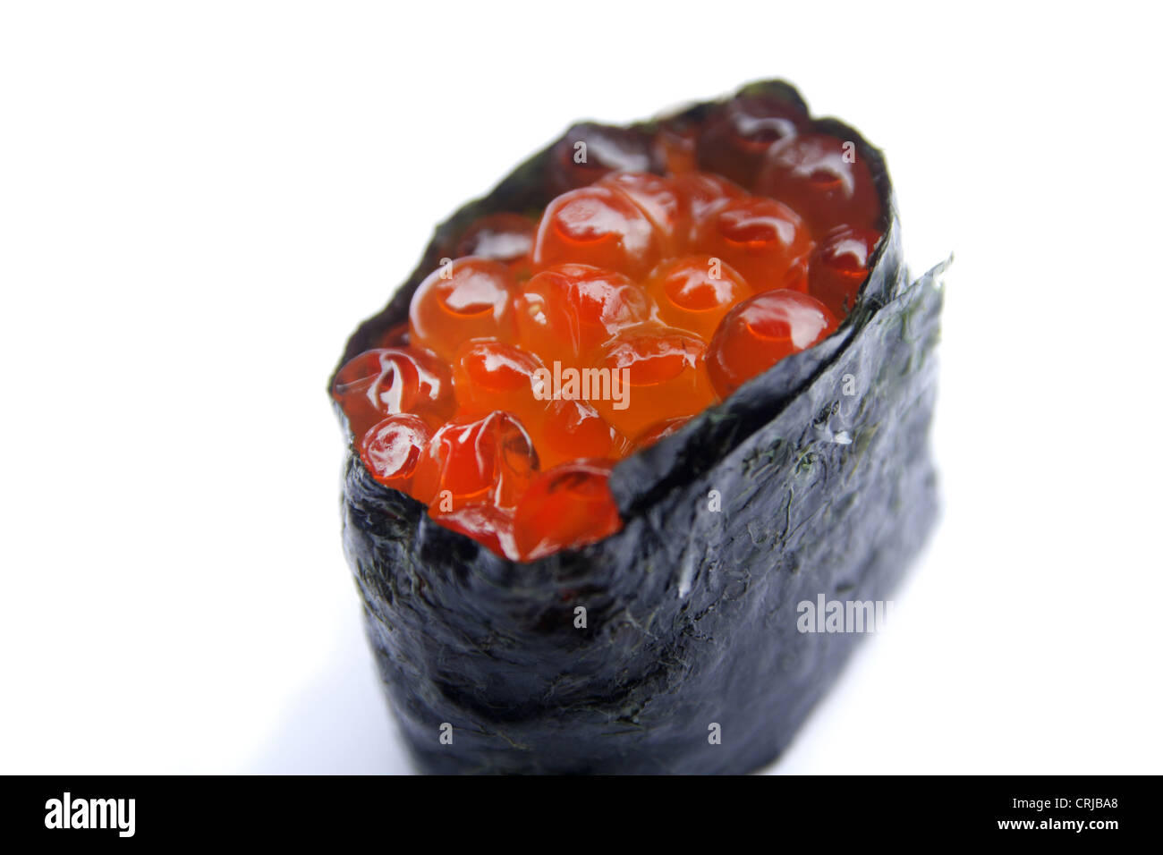 Ikura salmon roe eggs sushi hi-res stock photography and images