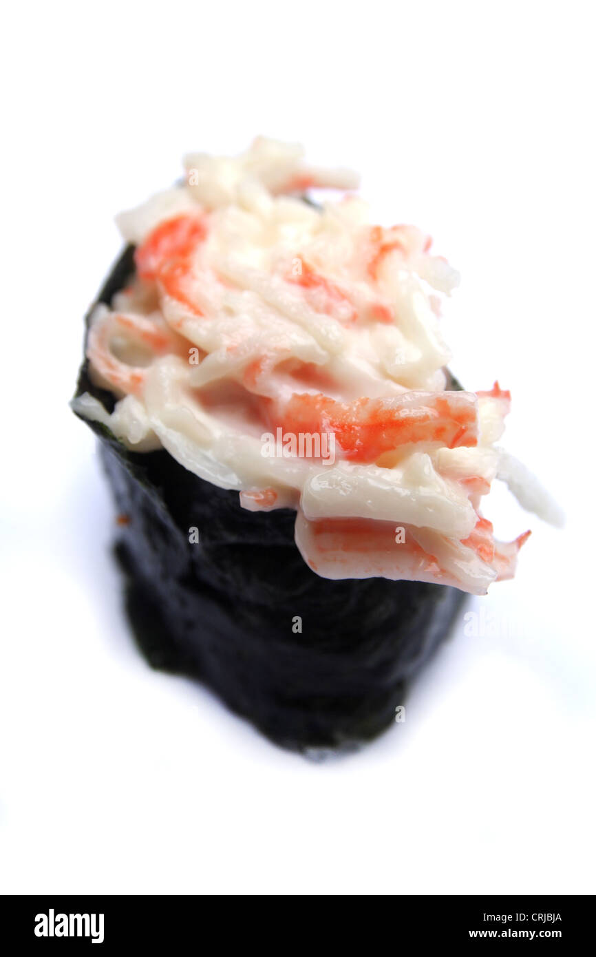Surimi sushi , artificial crab meat sushi Stock Photo Alamy