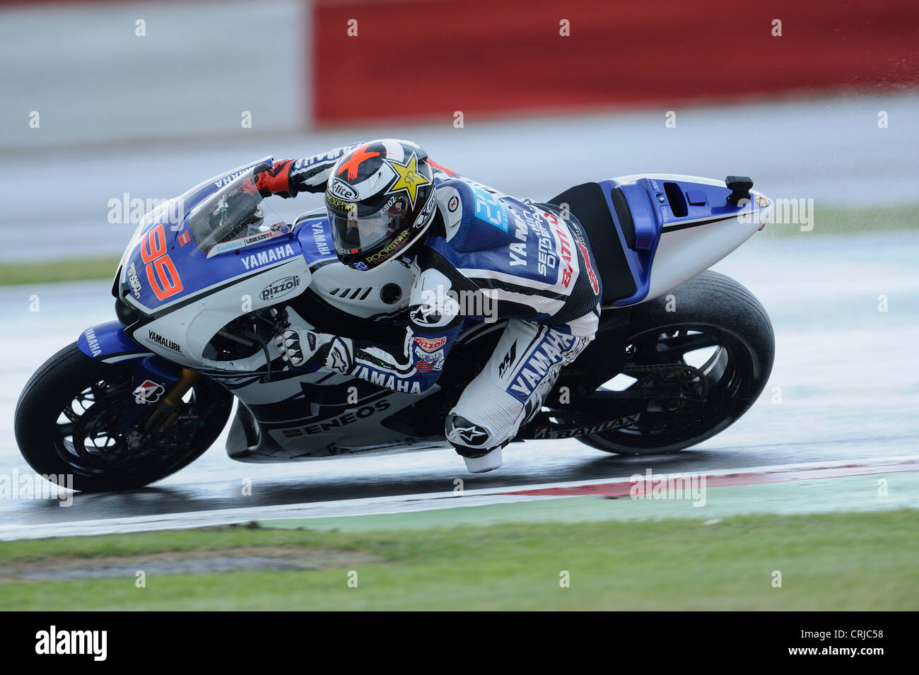 jorge lorenzo, yamaha, moto gp 2012 Stock Photo