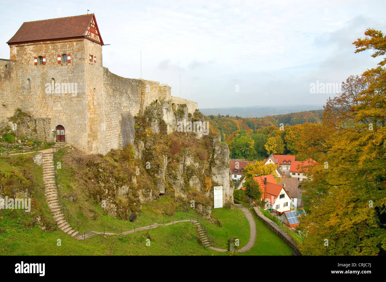 Hohenstein Castle, Burg Hohenstein, Germany, Bavaria Stock Photo
