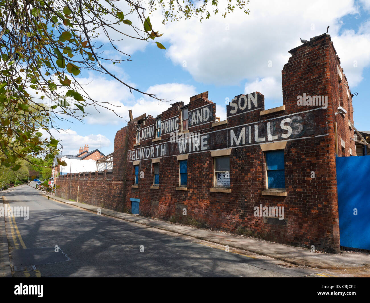 Demolition of John Pring and Son wire mills in Elworth Sandbach Cheshire UK Stock Photo Alamy