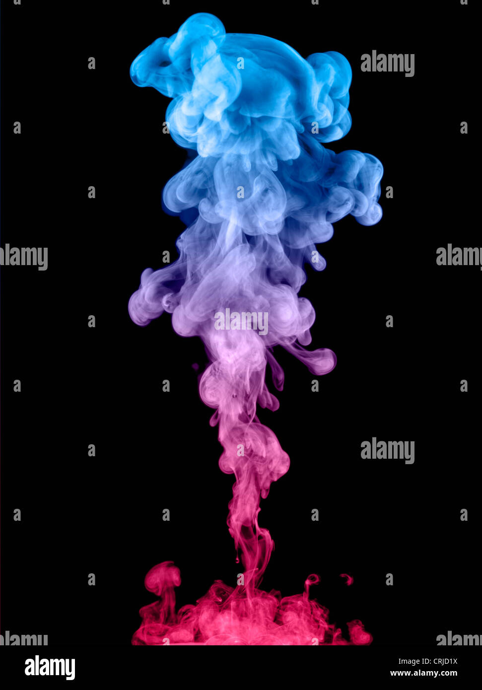 Colorful liquid smoke Stock Photo