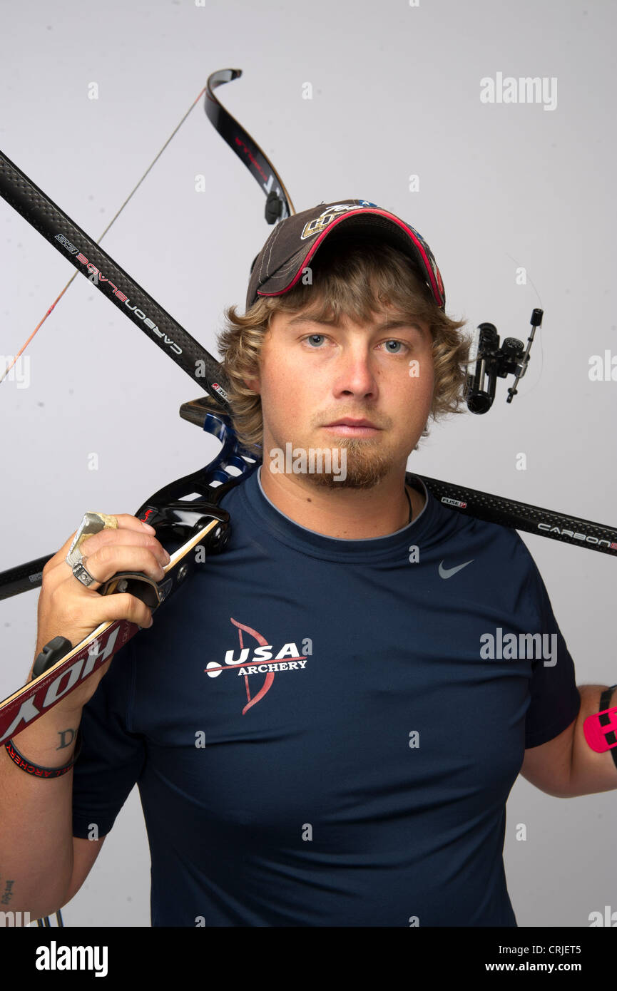 American male archer Brady Ellison at the Team USA Media Summit in