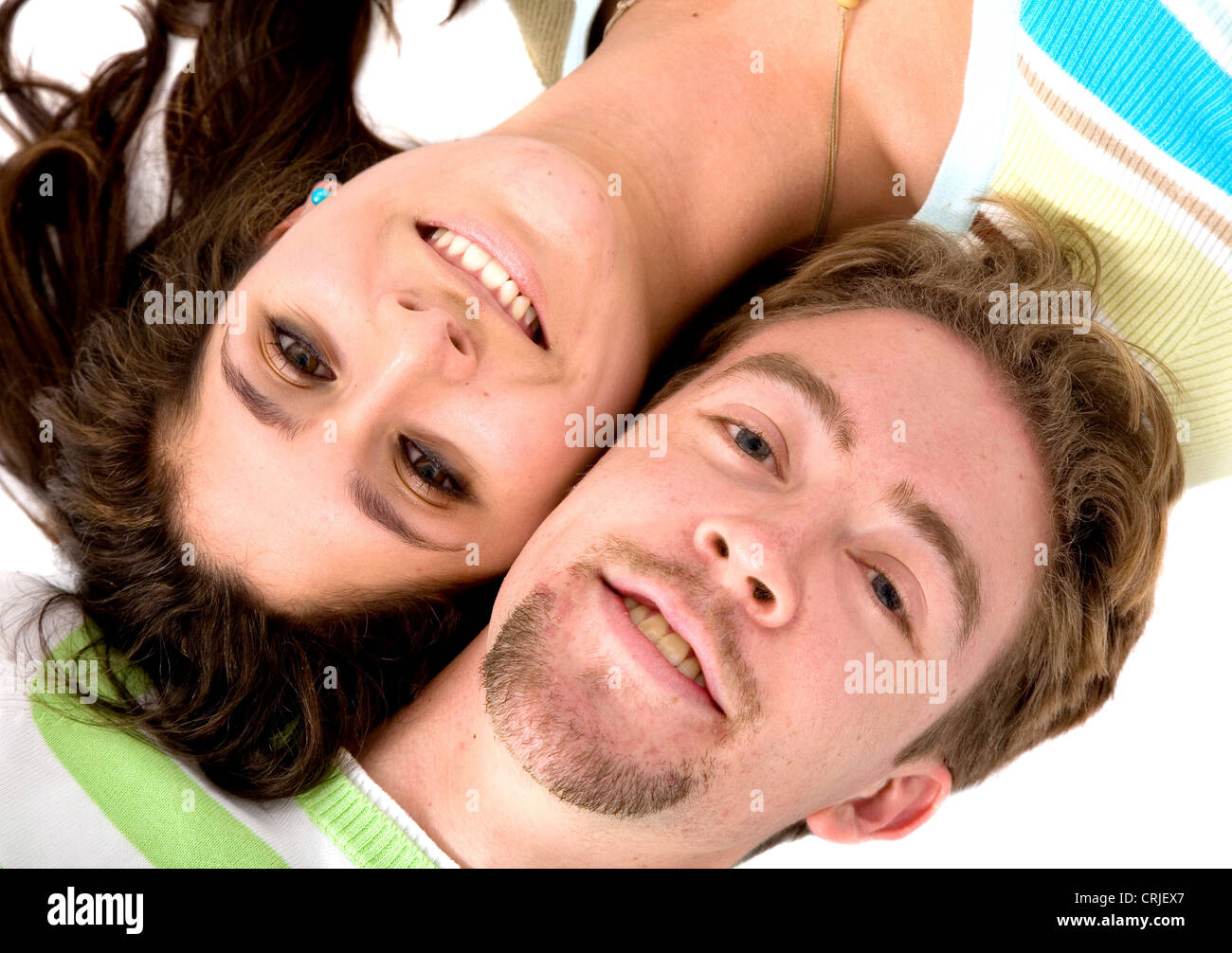 couple of lovers on the floor Stock Photo