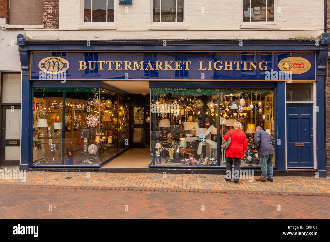 The Buttermarket lighting shop store in Ipswich , Suffolk , England , Britain , Uk Stock Photo