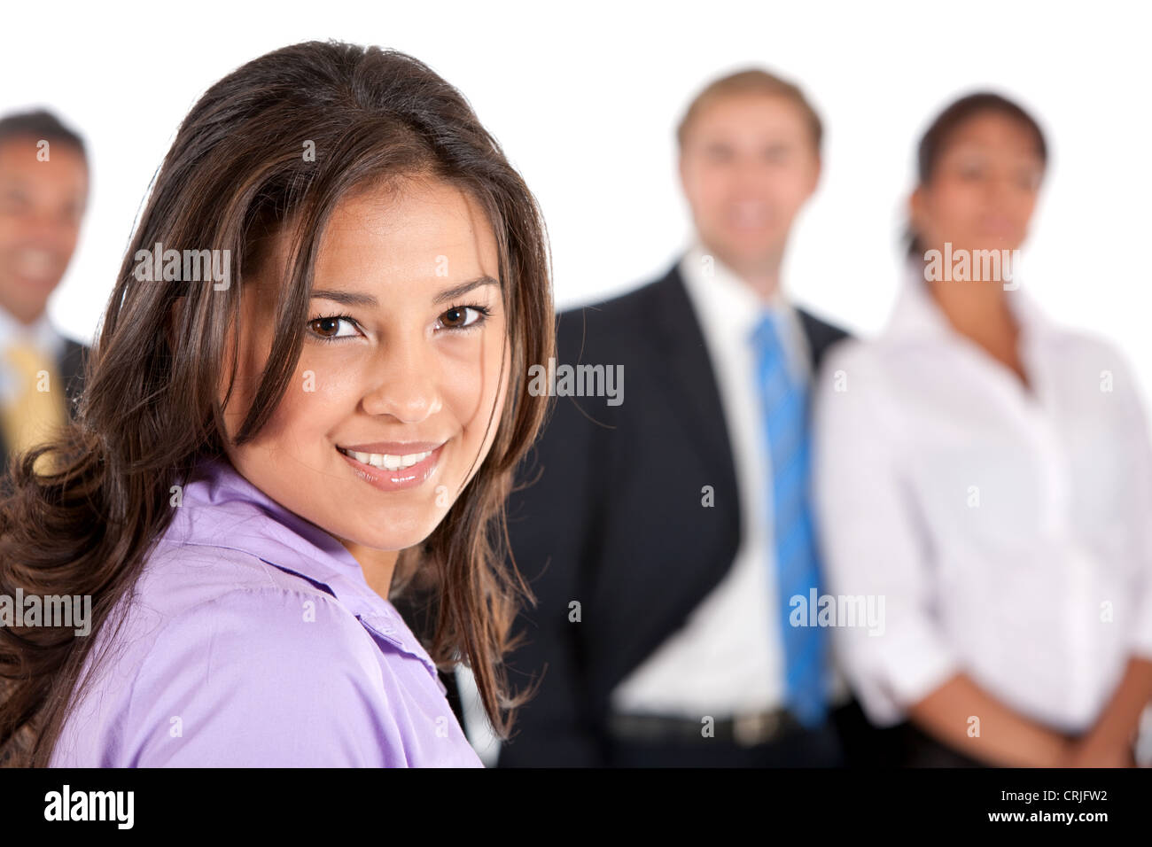 business woman and her team Stock Photo - Alamy