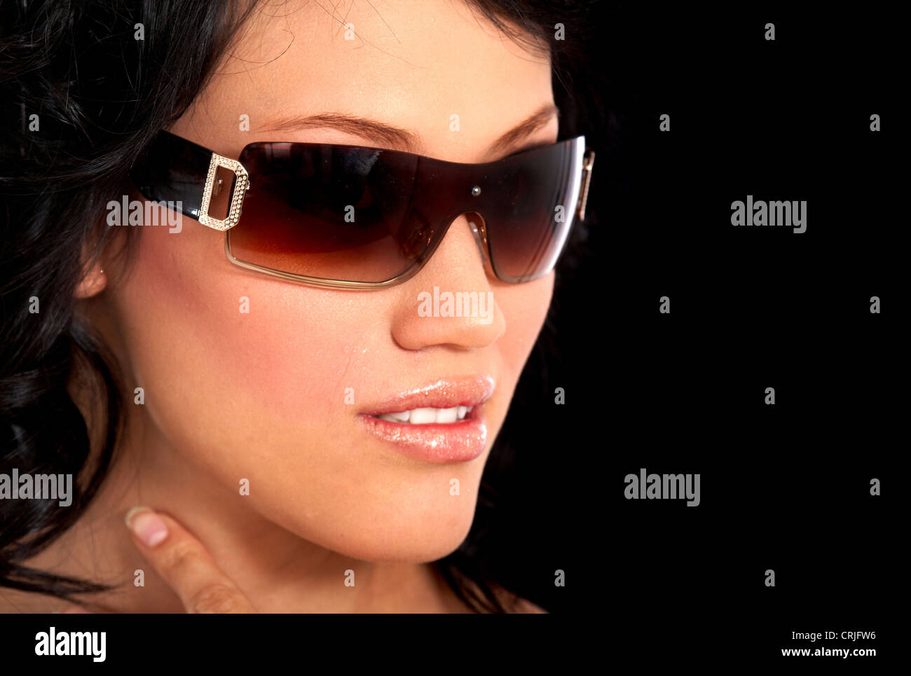 Brunette sunglasses hi-res stock photography and images - Alamy