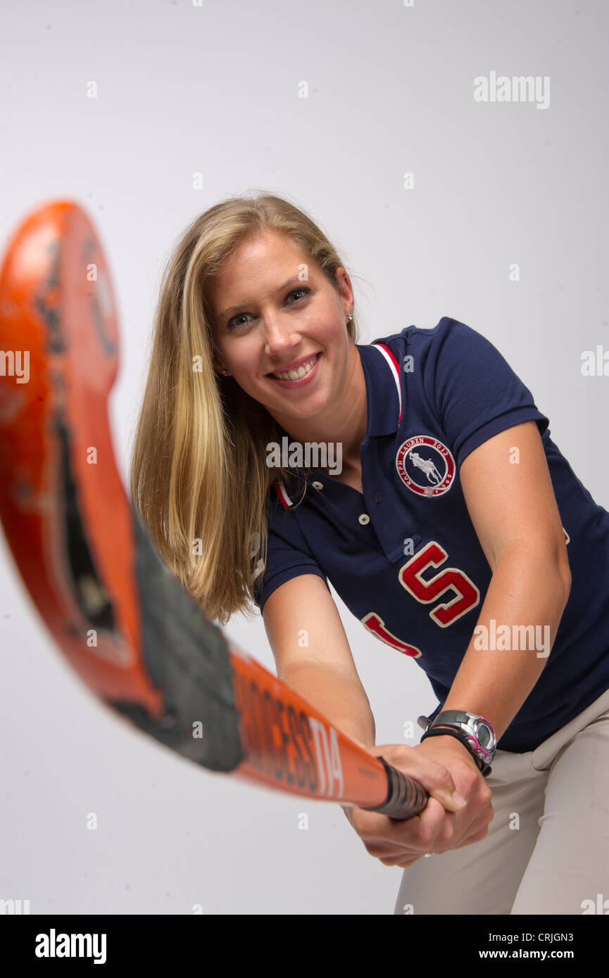 Field hockey expert Kathleen O'Donnell at the Team USA Media Summit in Dallas, TX in advance 2012 London Olympics Stock Photo