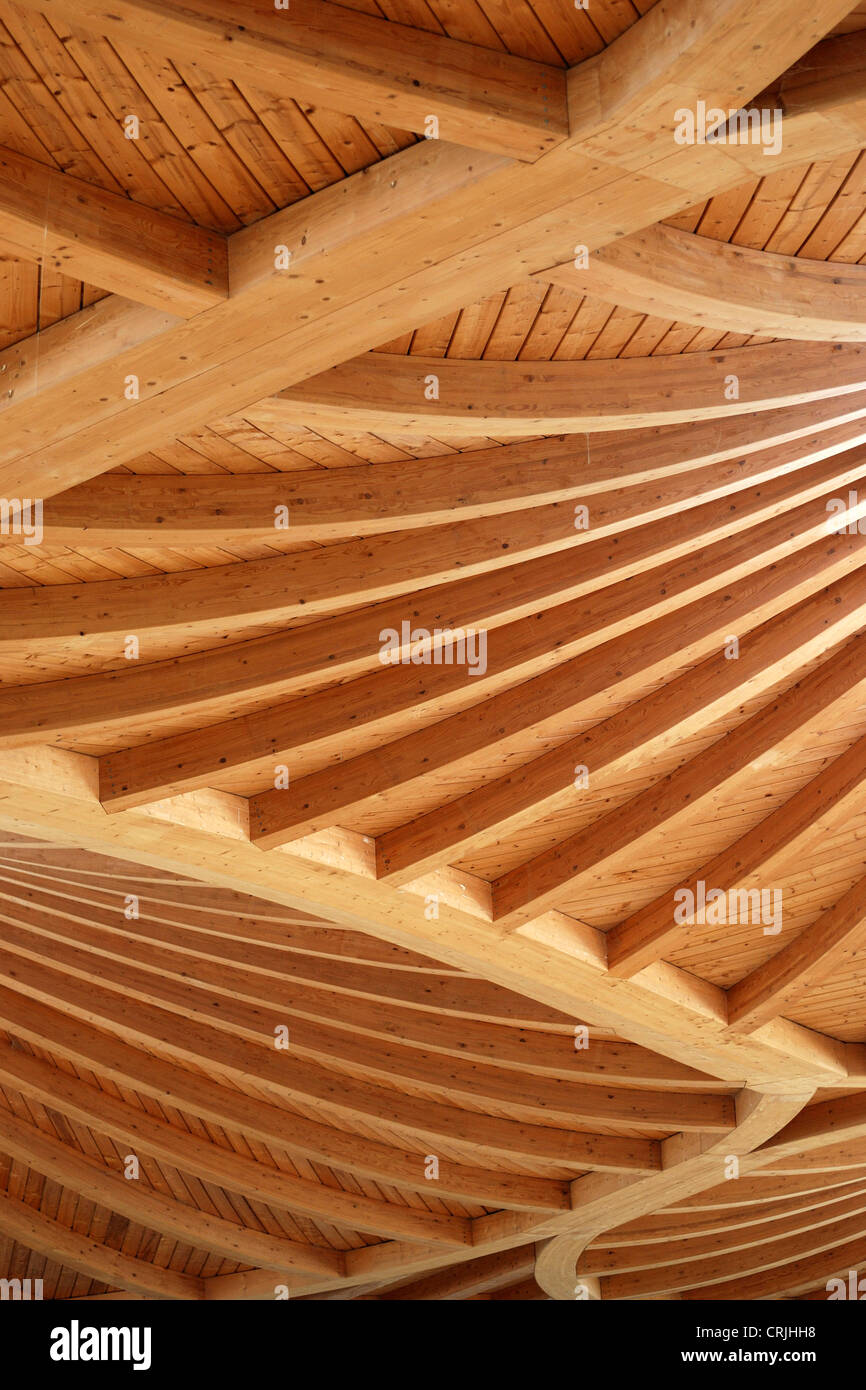 wooden roof construction, Germany Stock Photo