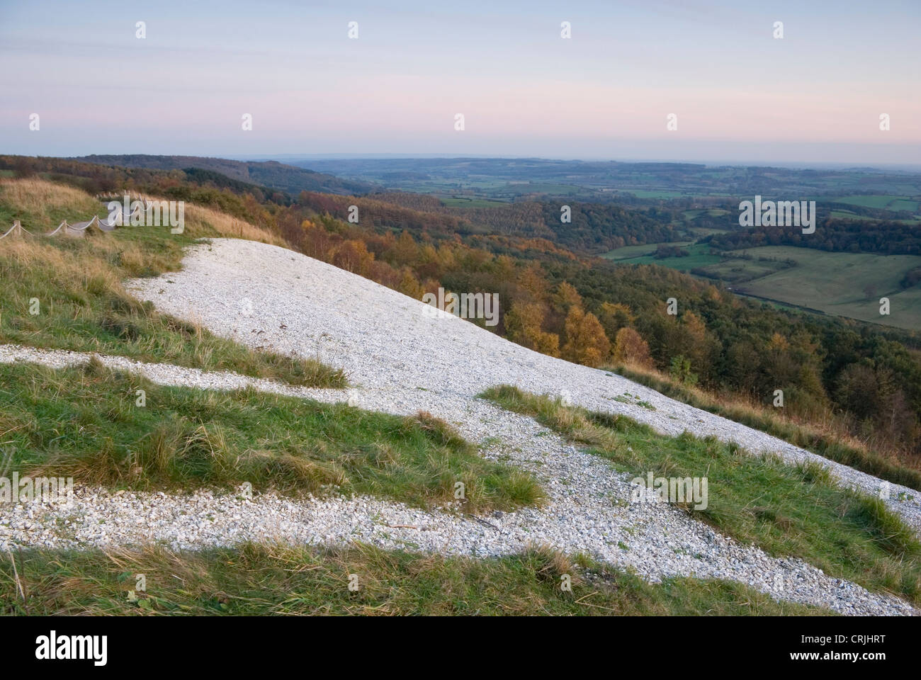 The White Horse of Kilburn at sunset, North York Moors Stock Photo Alamy