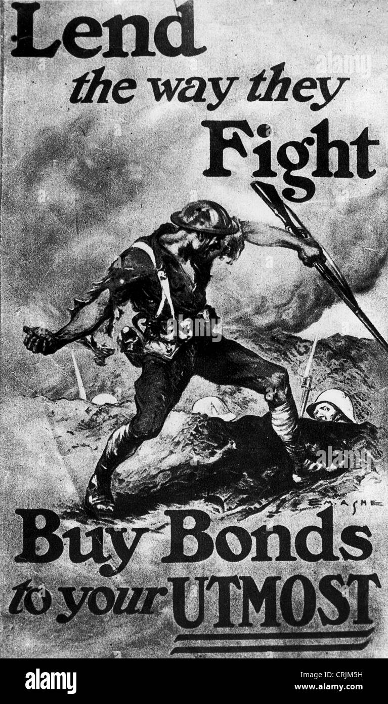 War bonds poster Stock Photo