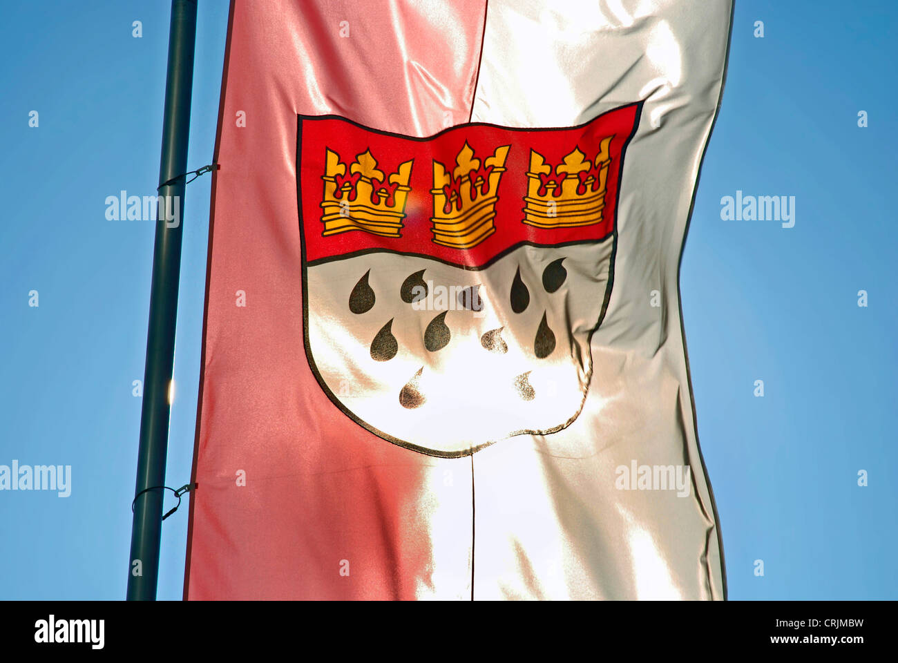 Cologne flag, Germany, North Rhine-Westphalia, Koeln Stock Photo - Alamy