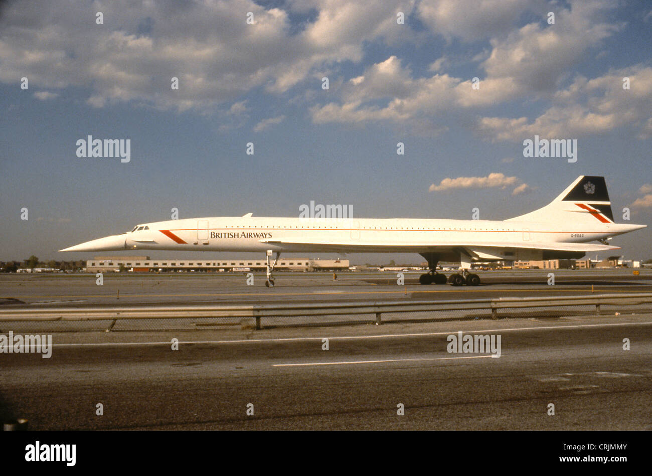 Concorde on runway Stock Photo