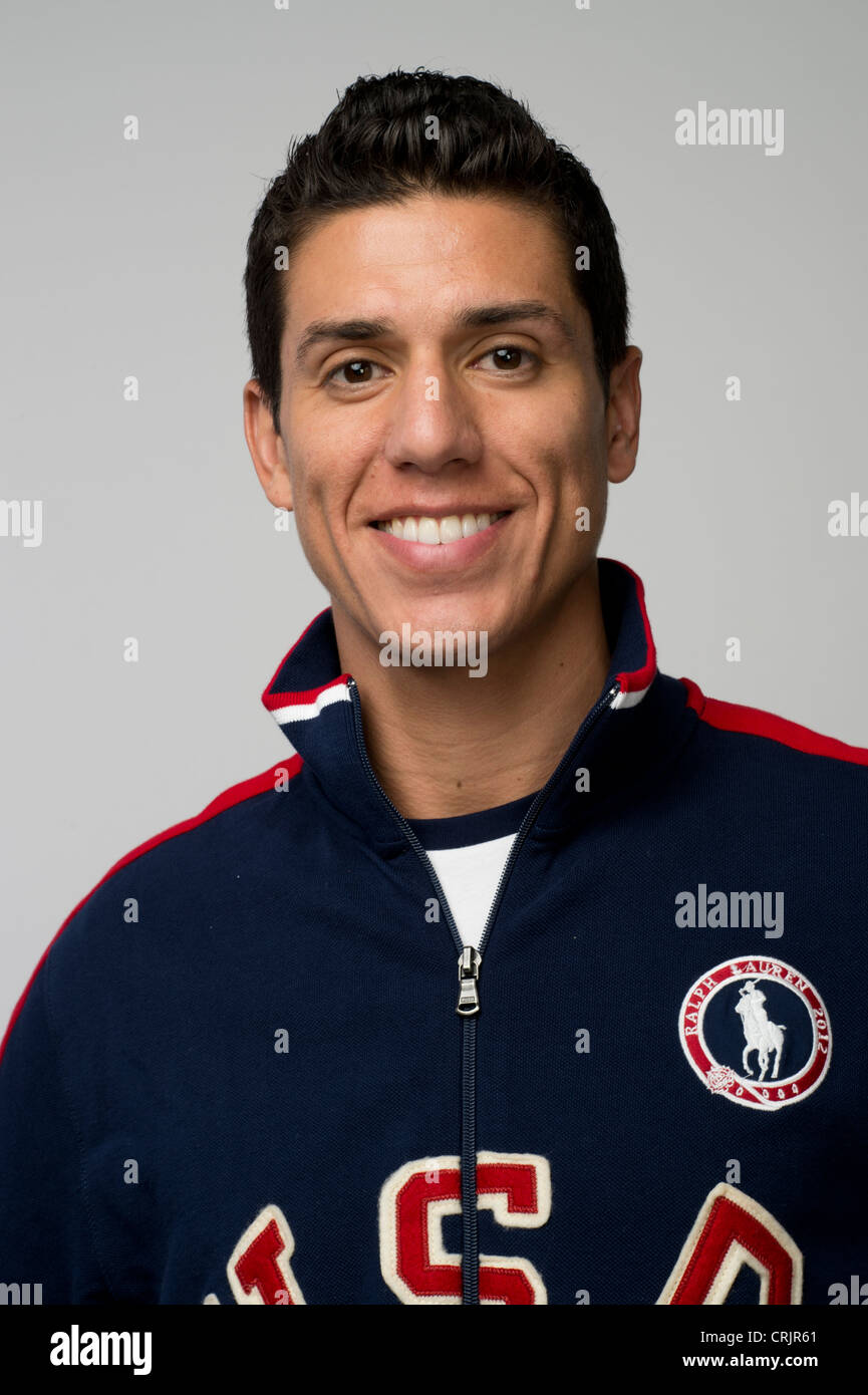 Taekwondo competitor Steven Lopez of Houston at the Team USA Media Summit in Dallas Texas in advance of the 2012 London Olympics Stock Photo
