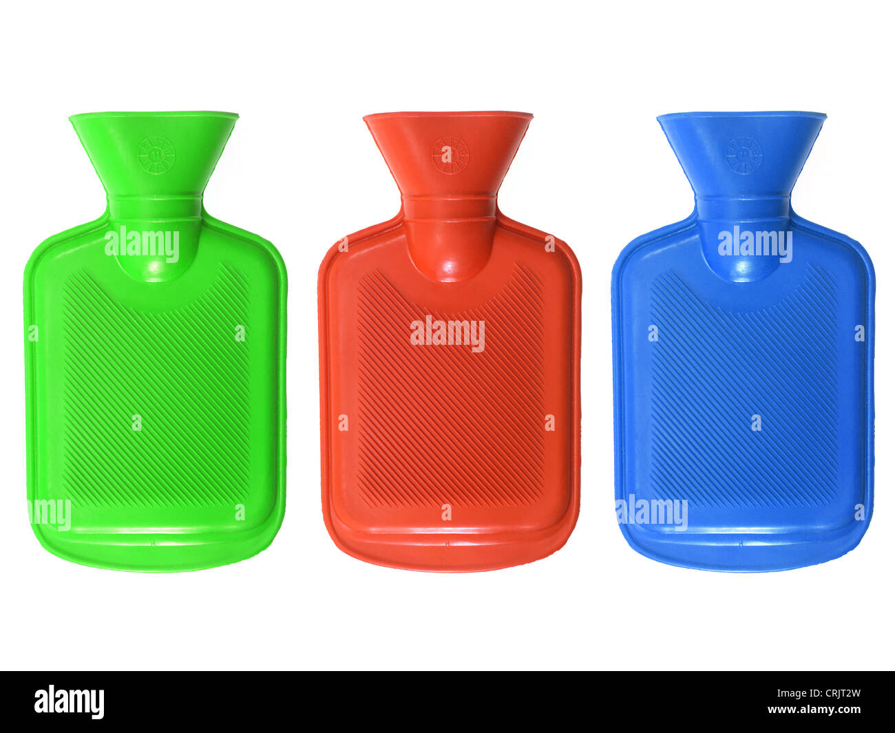 A hot water bottle isolated against a white background Stock Photo Alamy