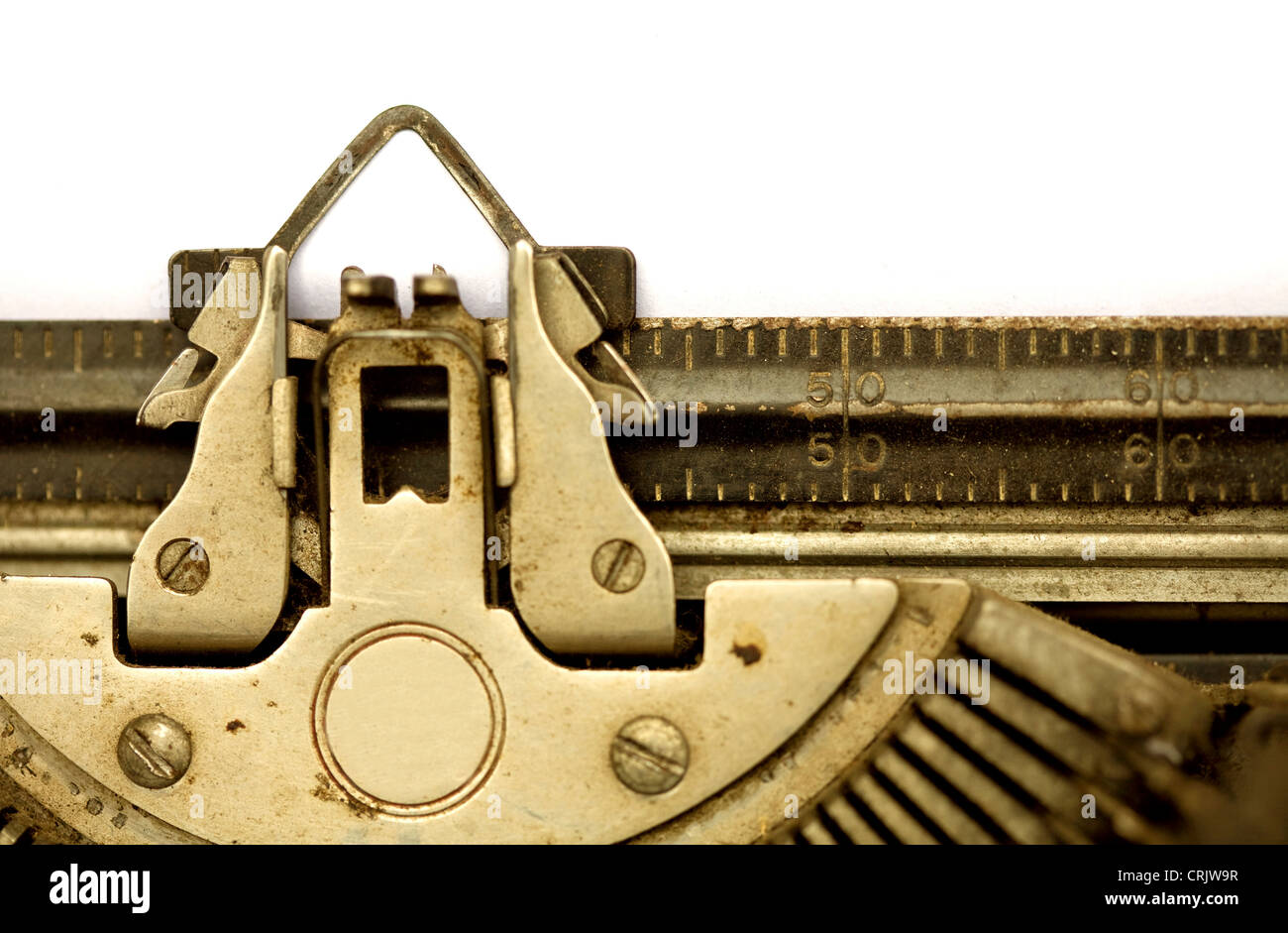 aged typewriter Stock Photo