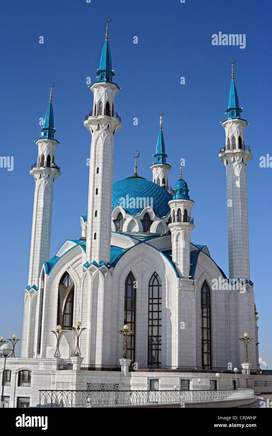 Modern Sharif mosque in Kazan Kremlin, Russia, Tatarstan Stock Photo