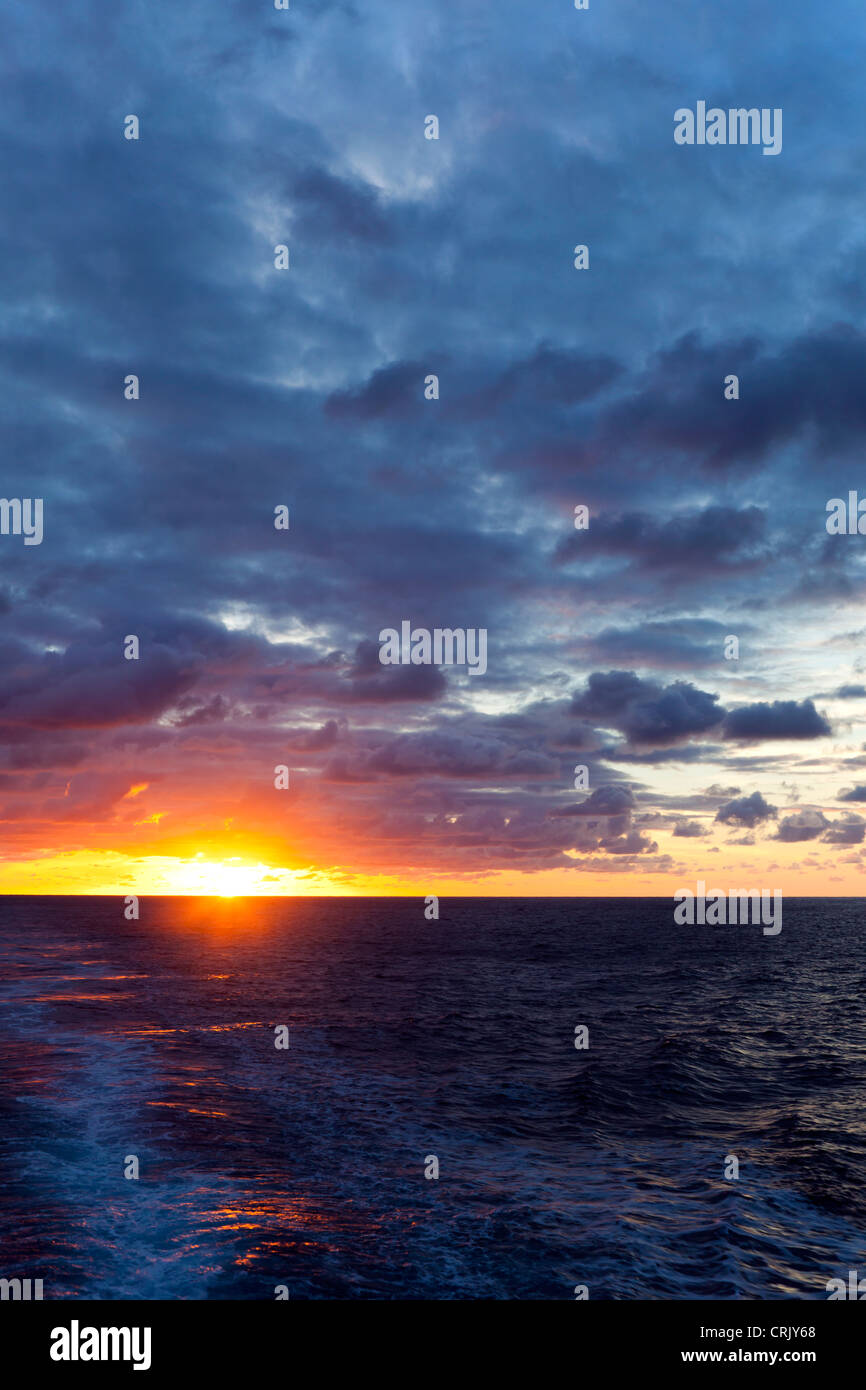 Sunset on the South Atlantic Ocean Stock Photo - Alamy