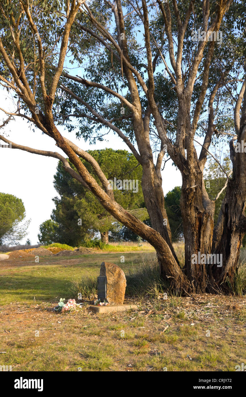 Captain Moonlite's Grave, Gundagai Cemetery, New South Wales, Australia Stock Photo