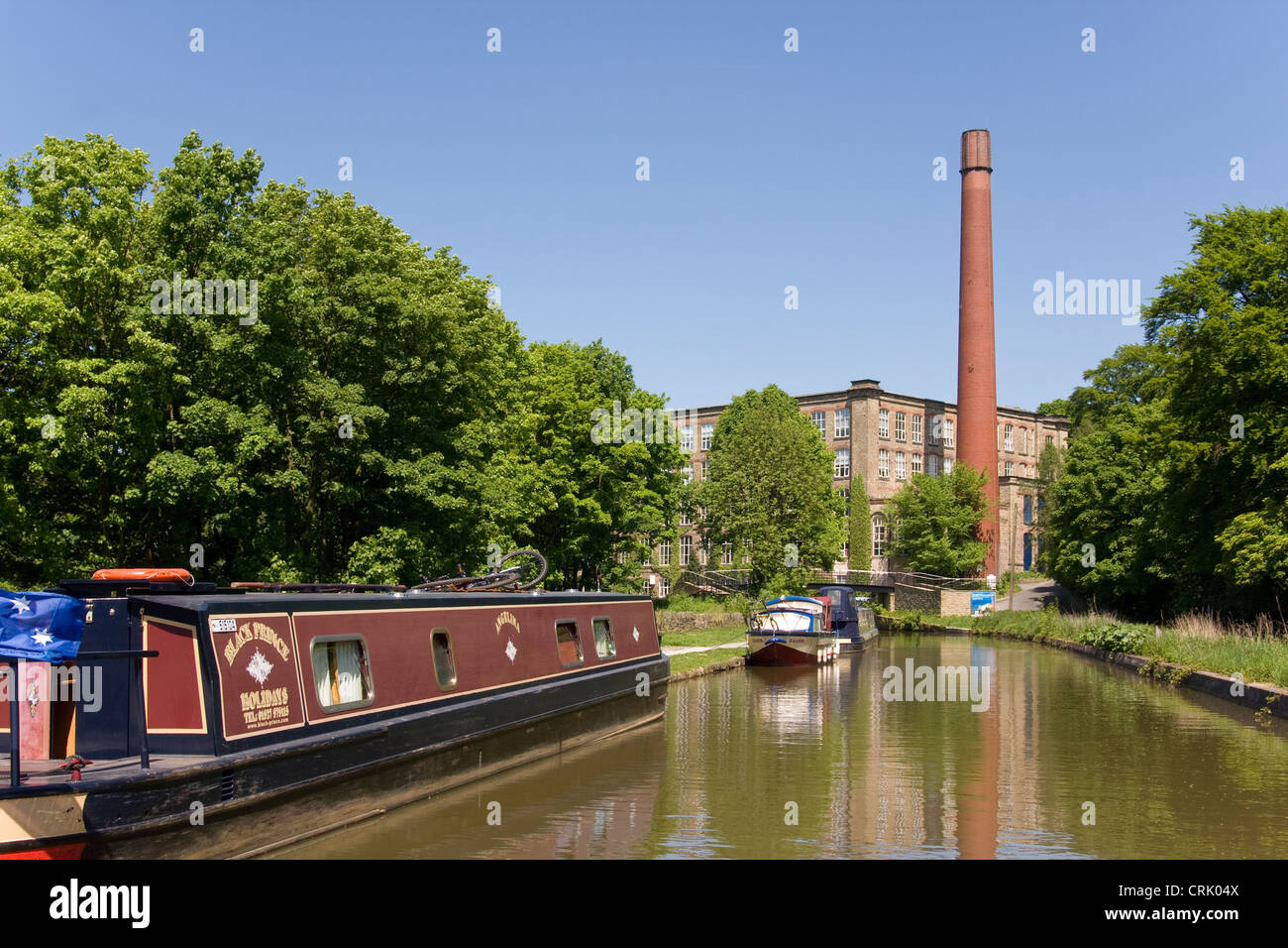 Macclesfield Canal and Clarance Mill Stock Photo