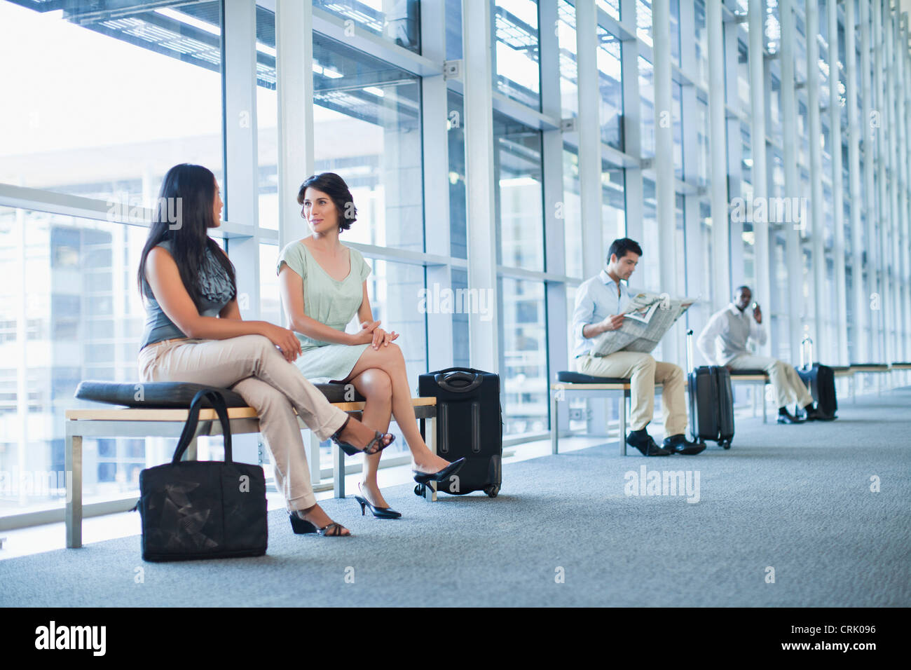 Business woman waiting in hallway hi-res stock photography and images ...