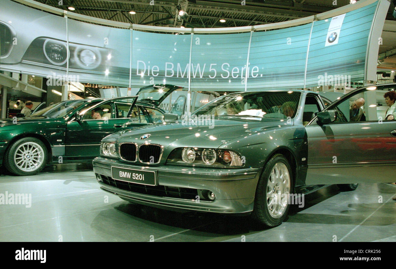 BMW presents its vehicles at the fair Auto Mobil International Stock Photo