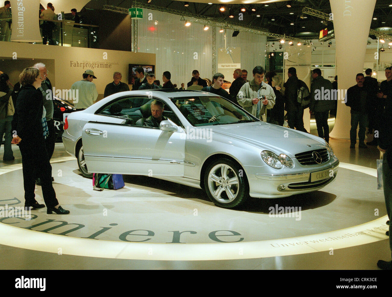 Mercedes presents the new E-Class at the fair Auto Mobil International Stock Photo