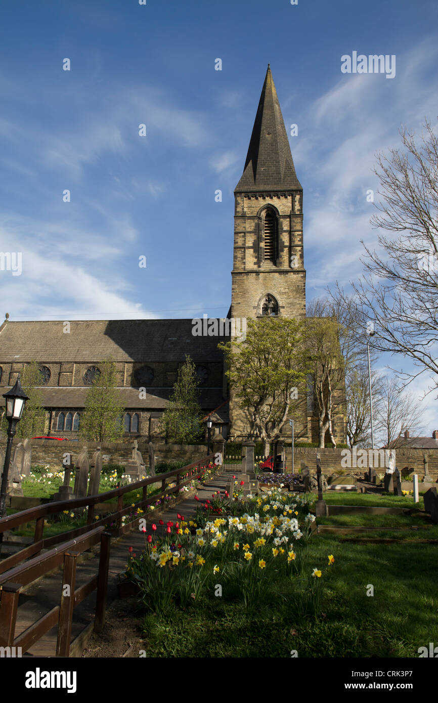 St. James Church in Thornton village near Bradford Stock Photo Alamy