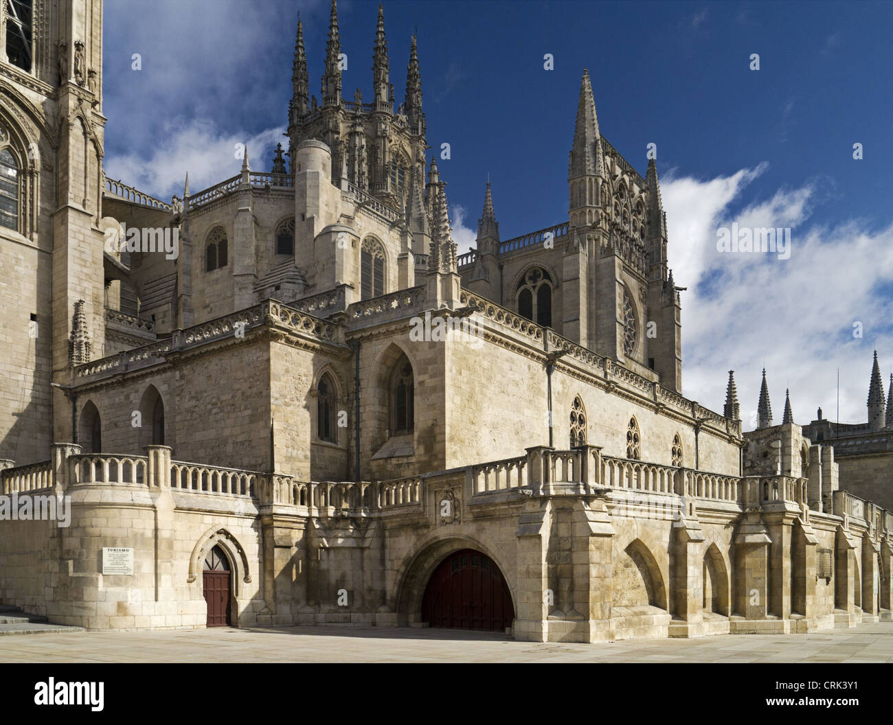 Burgos Cathedral de Santa Maria, Spain on El Camino De Santiago De Compostela Stock Photo