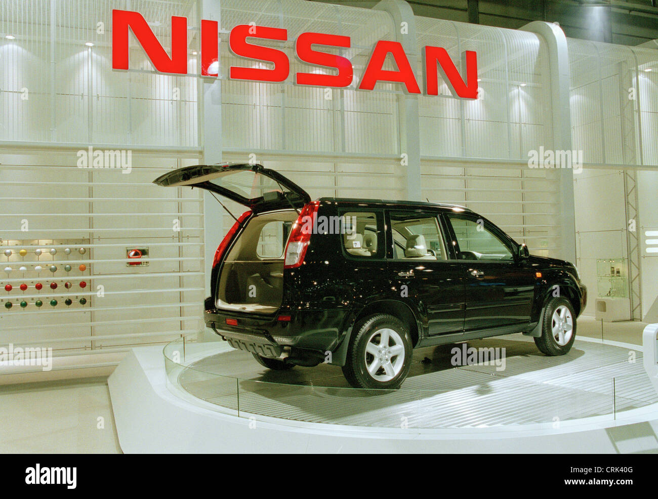 Presentation of the vehicle model of Nissan X-Trail Stock Photo