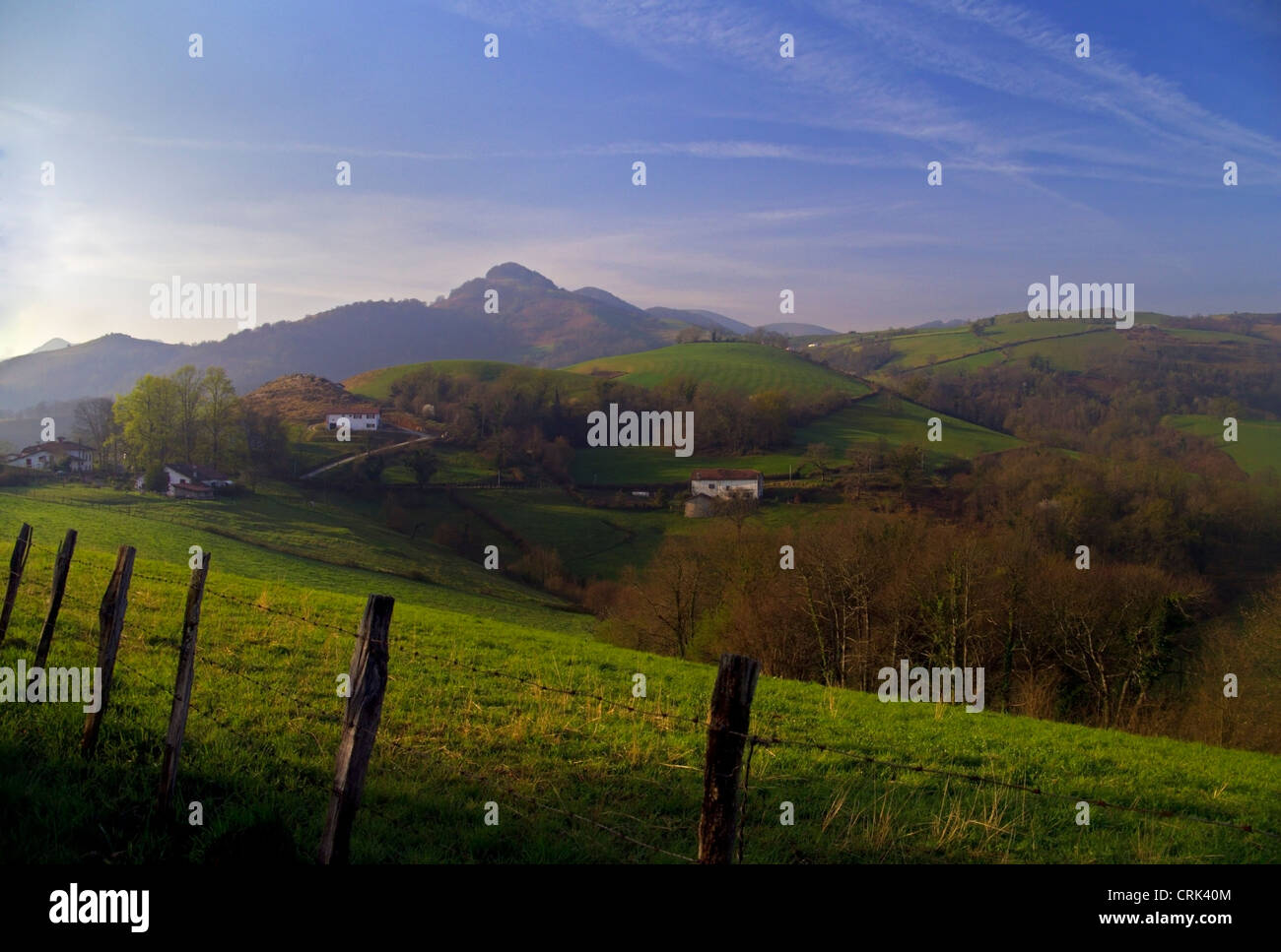 Pyrenees, first day of the El Camino De Santiago De Compostela Stock Photo