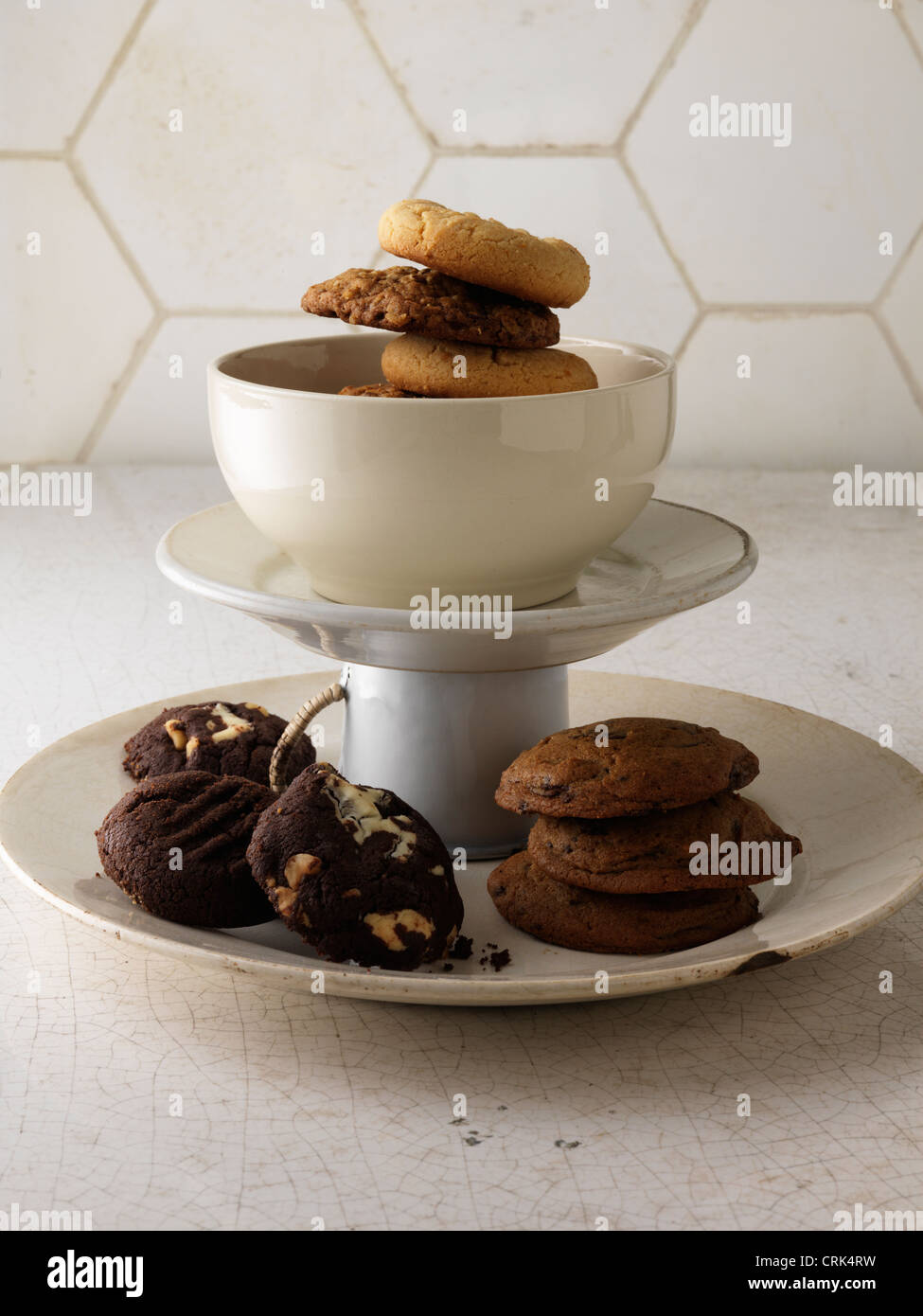 Various cookies on serving tray hires stock photography and images Alamy