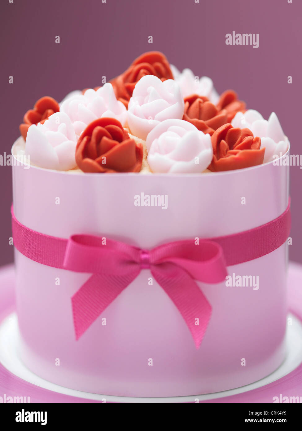 Close up of decorated cake Stock Photo