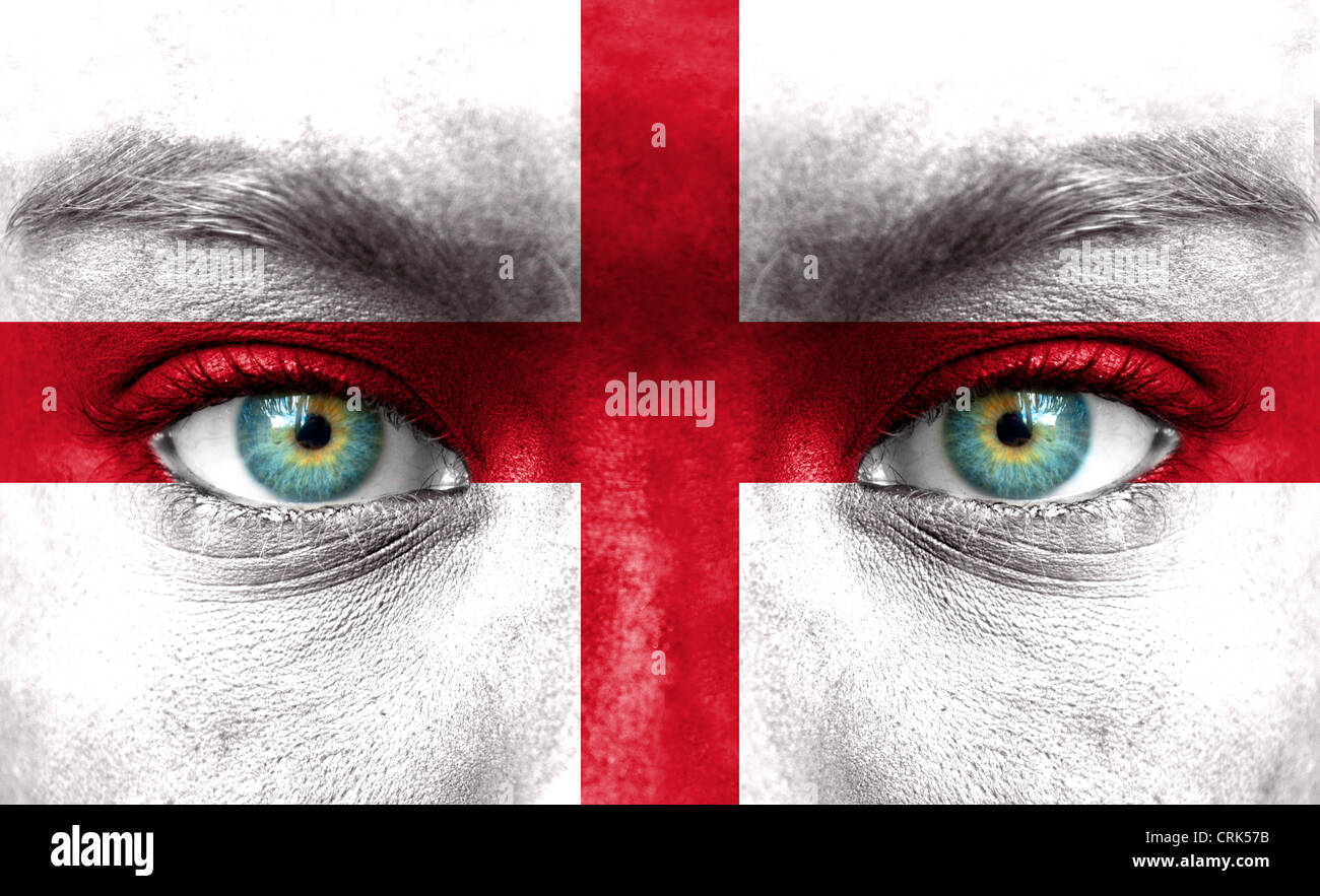 England flag face paint hires stock photography and images Alamy